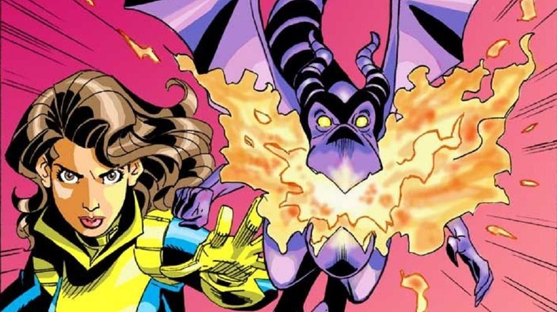 Lockheed and Kitty Pryde, superhero sidekicks