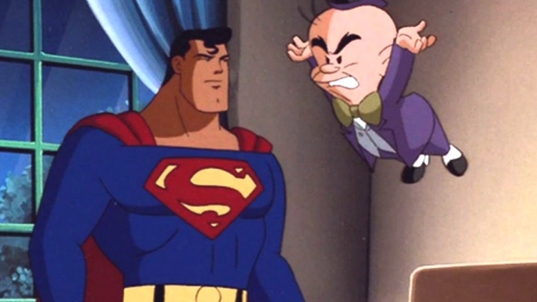 Mr. Mxyzptlk harassing Superman in "Superman: The Animated Series"