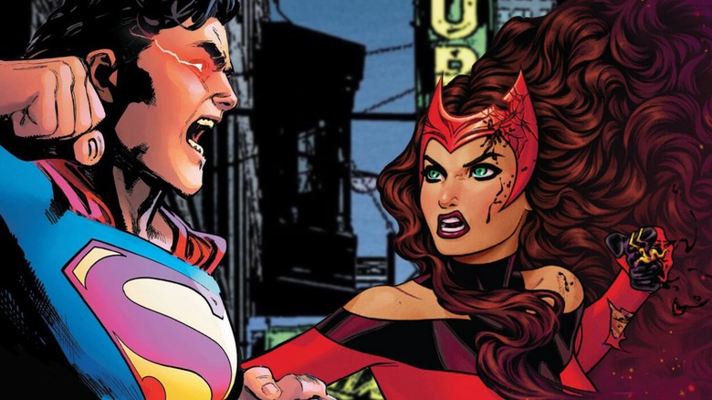 Scarlet Witch performing chaos magic