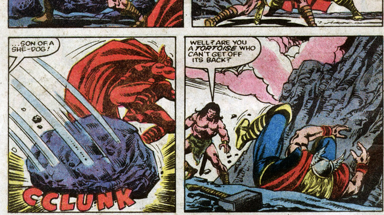Thor fighting Conan