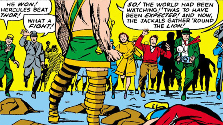 Thor fighting Hercules