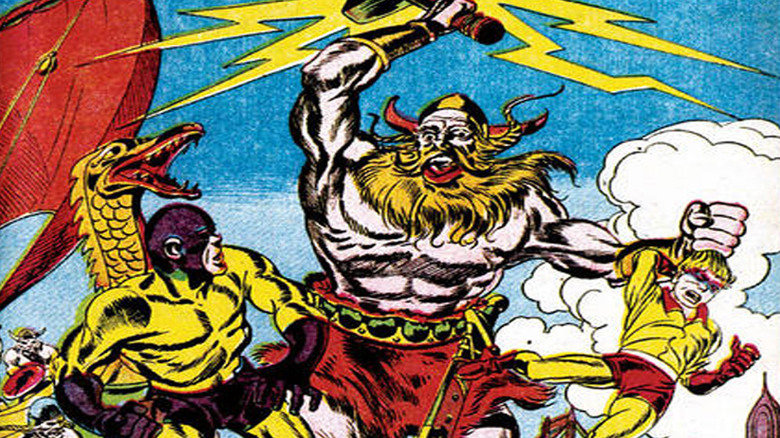 Thor fighting Sandman