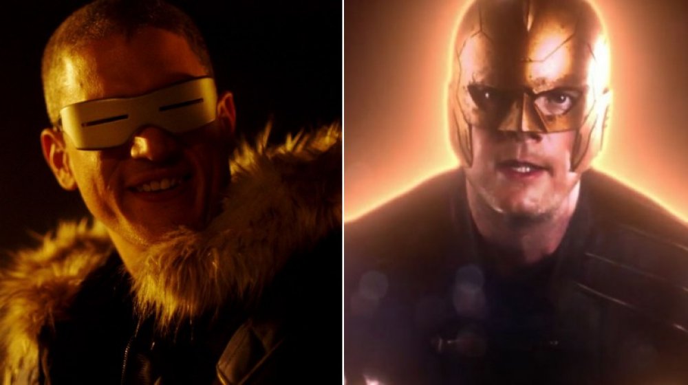 Split image of Leo Snart and The Ray of The Arrowverse