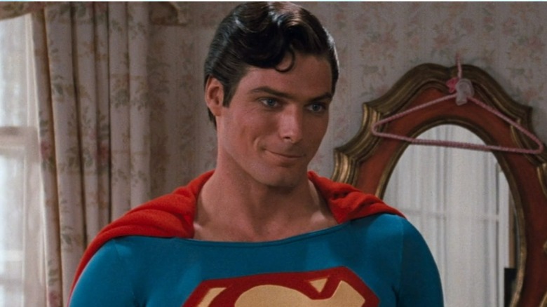 Superman smiling