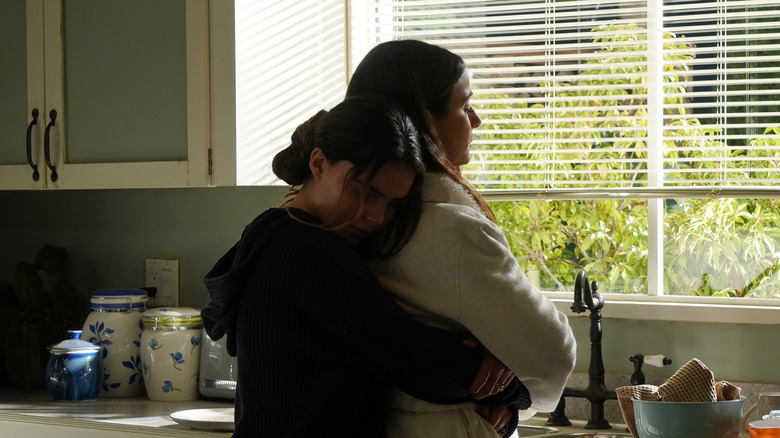 Sarah hugs Lana
