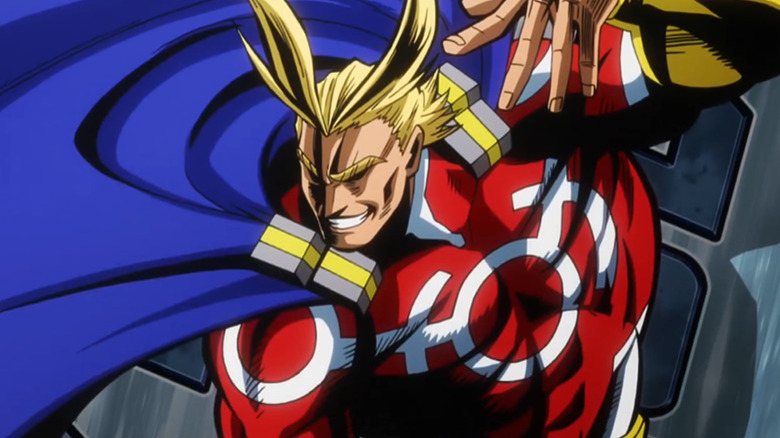 All Might striking a mighty pose!