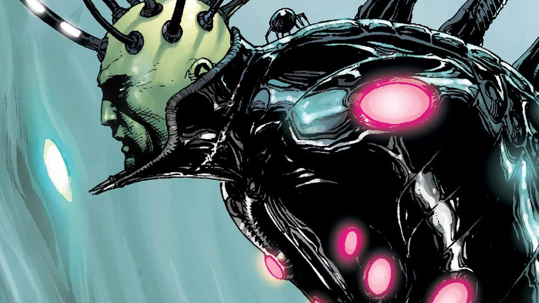 Brainiac hooked up to machine
