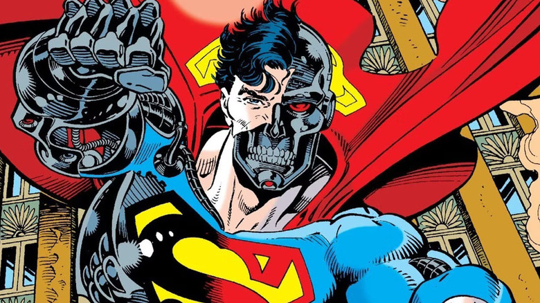 Cyborg Superman striking a pose