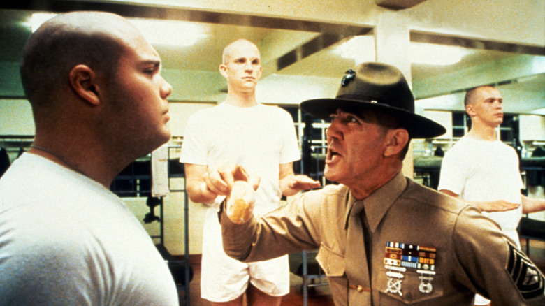 Gunnery Sergeant Hartman shouting in Full Metal Jacket