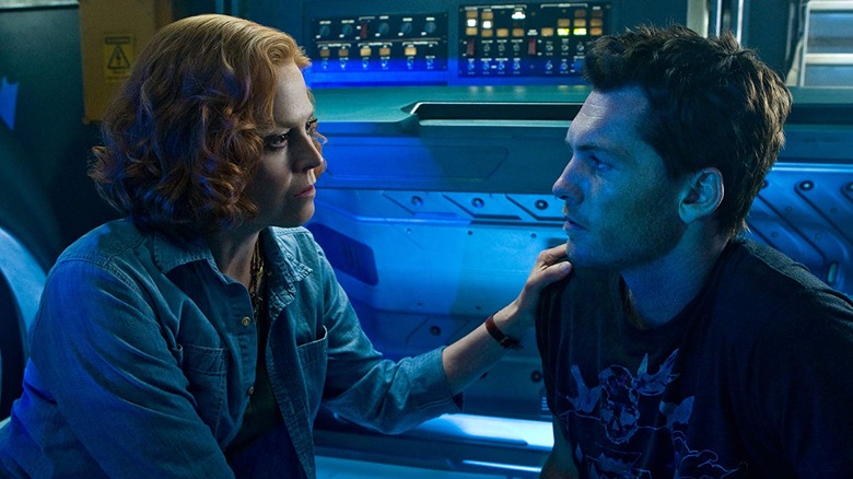Sigourney Weaver and Sam Worthington in Avatar (2009)