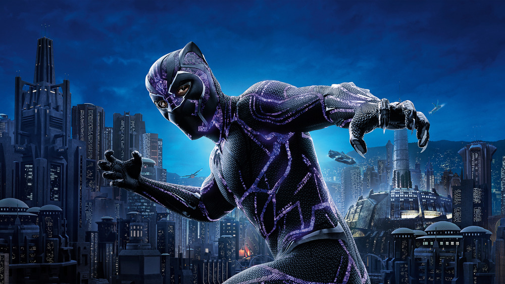 Chadwick Boseman as Black Panther in Black Panther