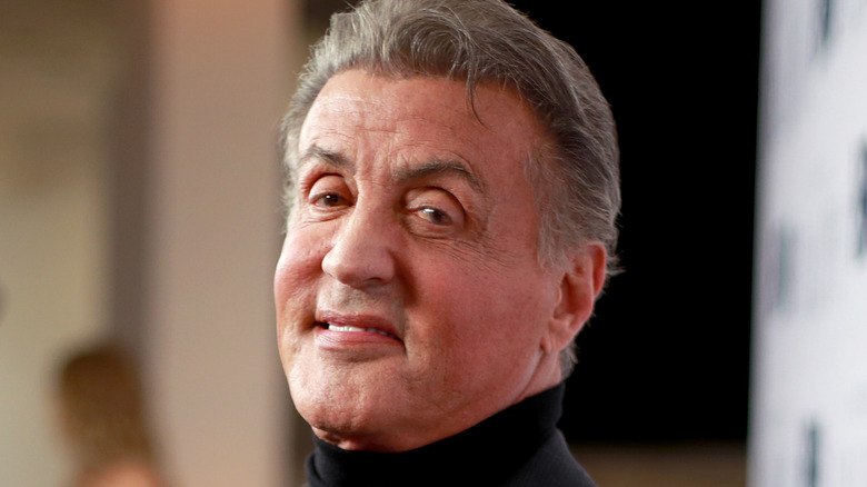 Sylvester Stallone smiling