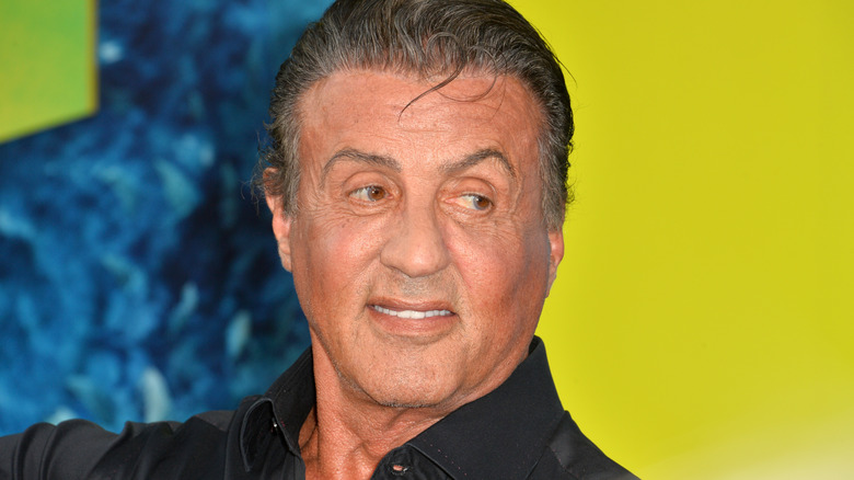 Sylvester Stallone smiling