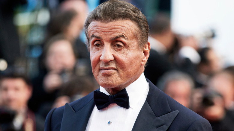 Sylvester Stallone serious