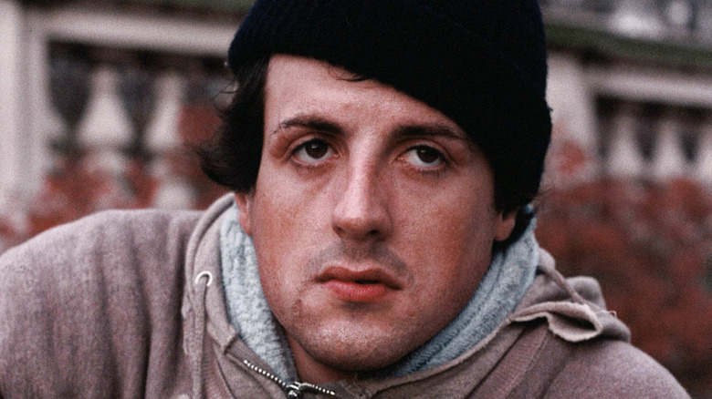 Rocky Balboa staring