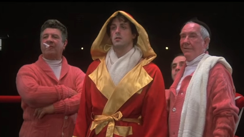 Rocky and his team in the corner