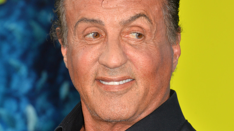 Sylvester Stallone smiles