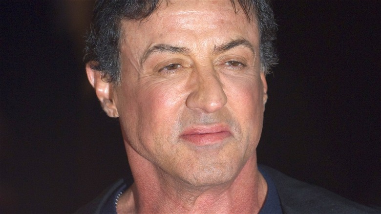 Sylvester Stallone mugging