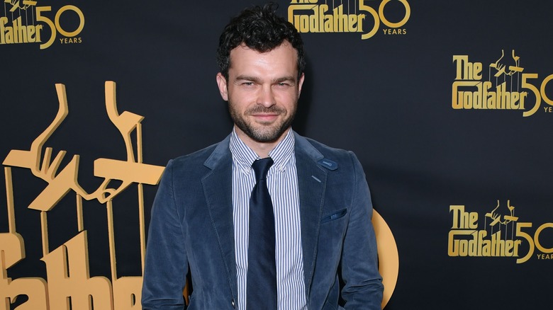 Alden Ehrenreich at a Godfather celebration