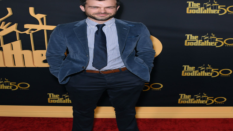 Alden Ehrenreich at a Godfather celebration