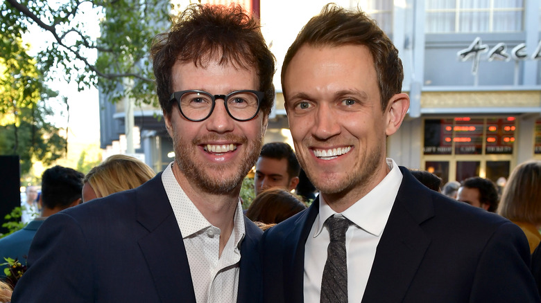 Matt Bettinelli-Olpin and Tyler Gillett at a premiere