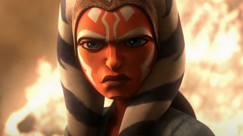 Ahsoka looking serious