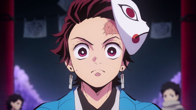 Tanjiro looking determined