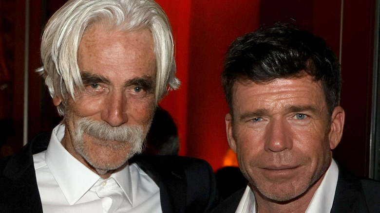 Sam Elliott and Taylor Sheridan at a formal event