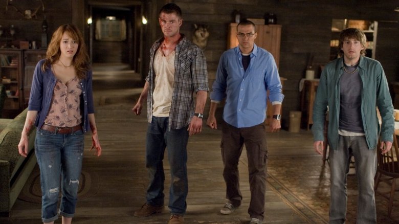 The cast of Cabin in the Woods