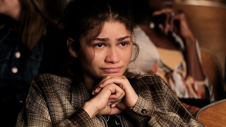 Rue watching the school play emotionally on Euphoria Season 2