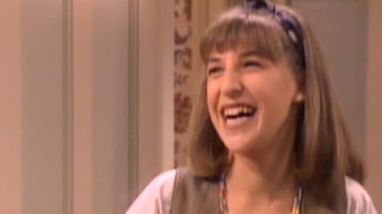 Mayim Bialik as Blossom smiles