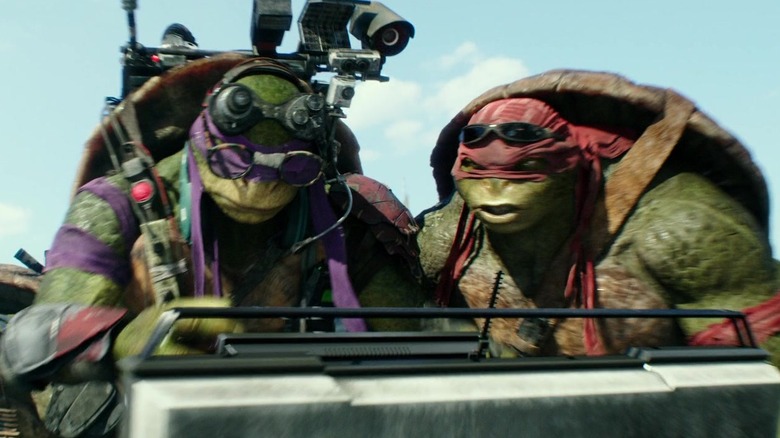 Donatello and Raphael working