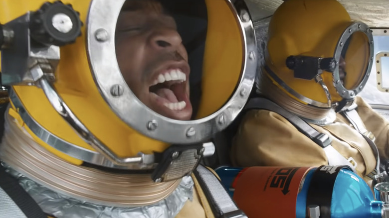 Tej in a homemade spacesuit 
