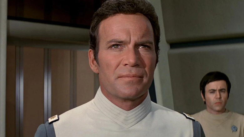 Captain Kirk looks at the viewscreen