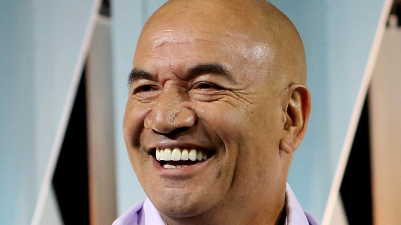 Temuera Morrison laughing