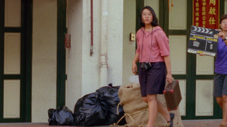 A behind-the-scenes image of the shooting of Shirkers (2018)