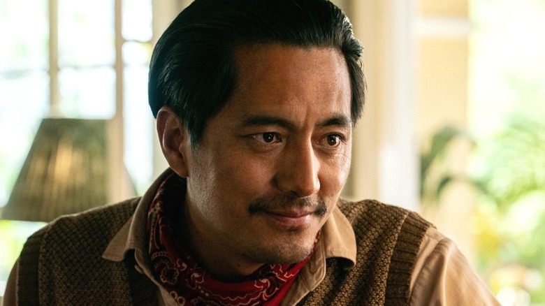 Close-up of Tenzing smiling in 
