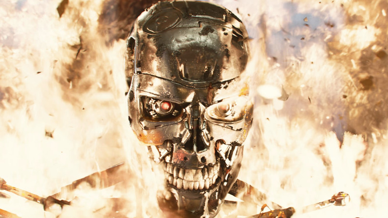 The Terminator burns