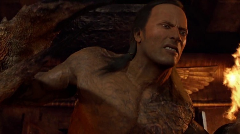 The Scorpion King furrows his brows in "The Mummy Returns" (2001)