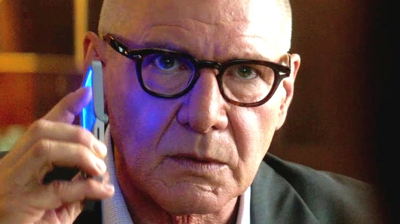 Harrison Ford on the phone