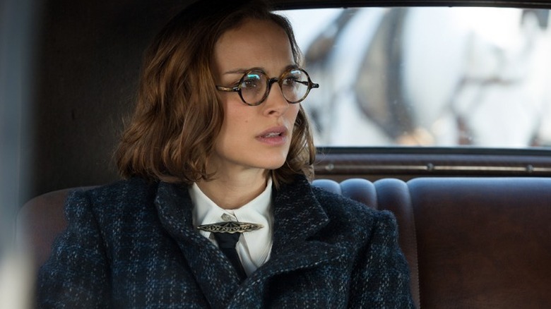 Natalie Portman in a car