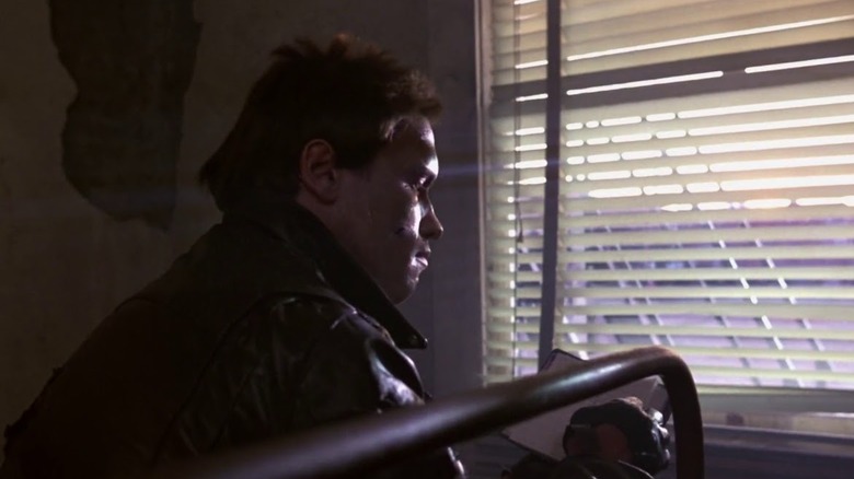 The Terminator missing an eye