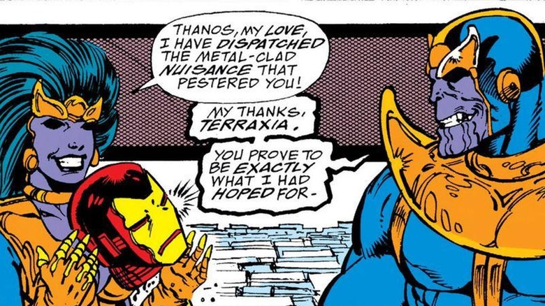 Terraxia decapitates Iron Man