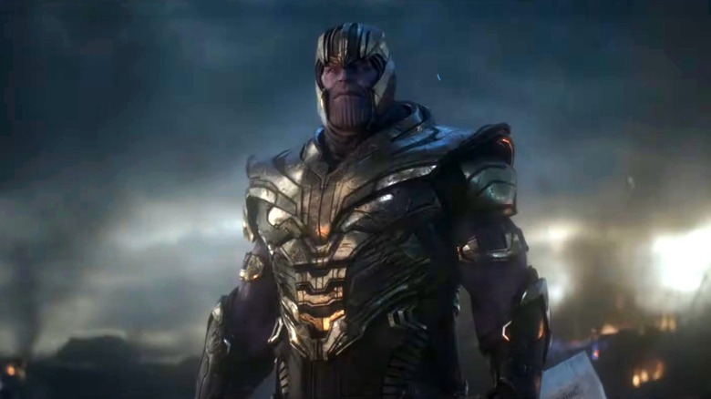 Thanos arriving on Earth