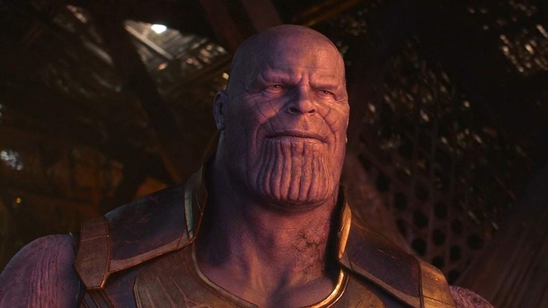 Thanos smiling