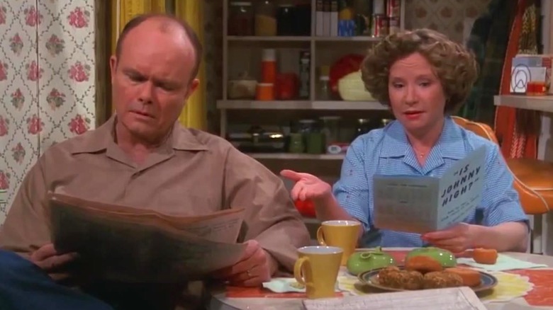 Red and Kitty Forman in a kitchen