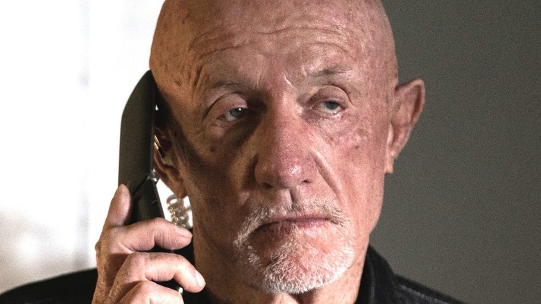 Mike Ehrmantraut on the phone