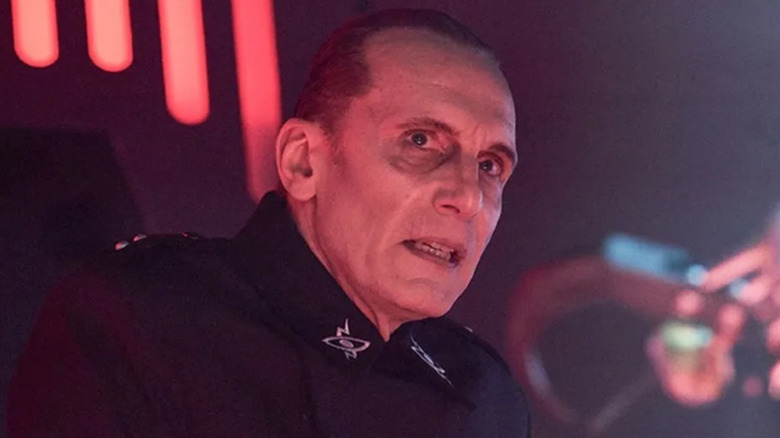 redesigned Davros looking angry
