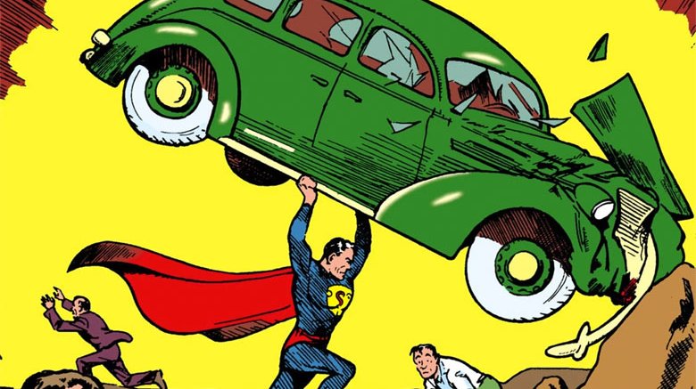 Superman lifting car