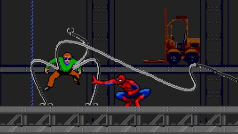Spider-Man fighting Doc Ock